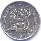 南アフリカ旧５セント硬貨表