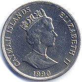 イギリス領ケイマン諸島旧１０セント硬貨表
