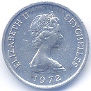 セーシェル旧１セント硬貨（FAOコイン）表面