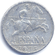 スペイン旧１０センティモ硬貨表