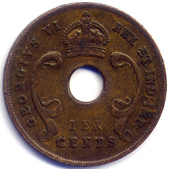 旧英領東アフリカ硬貨表