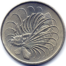 シンガポール旧５０セント硬貨表